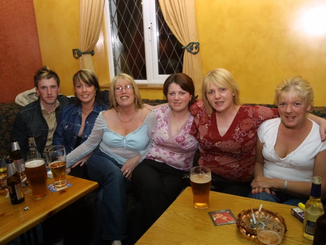 Celebrating Sabrina Duffy's party in 2003.
