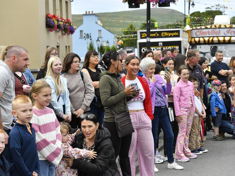 Spectators at the Clonmany Festival Parade on Sunday afternoon. Photo: George Sweeney
