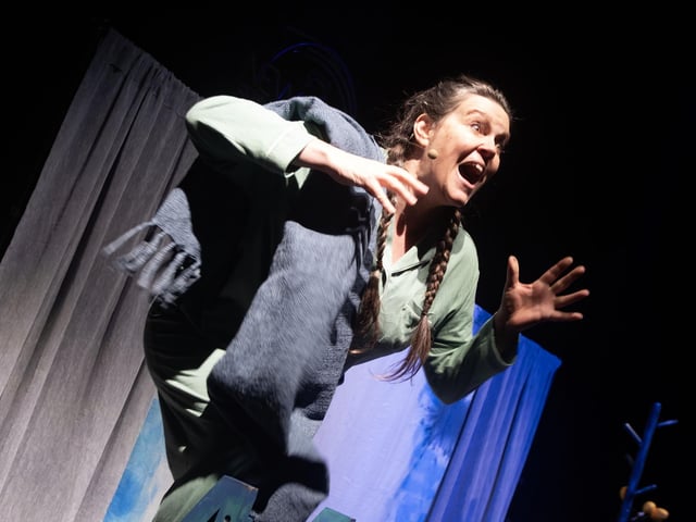 A scene from Saturday's Banyan Theatre debut production of 'Don't Let The Bed Bugs Bite', a Feile event held at New Gate Arts Centre, The Fountain, Derry. The performance will take families on a playful journey with dancing bugs, silly spiders, and crazy caterpillars, brought to life through puppetry, storytelling, and physical theatre. (Photos: Jim McCafferty Photography)