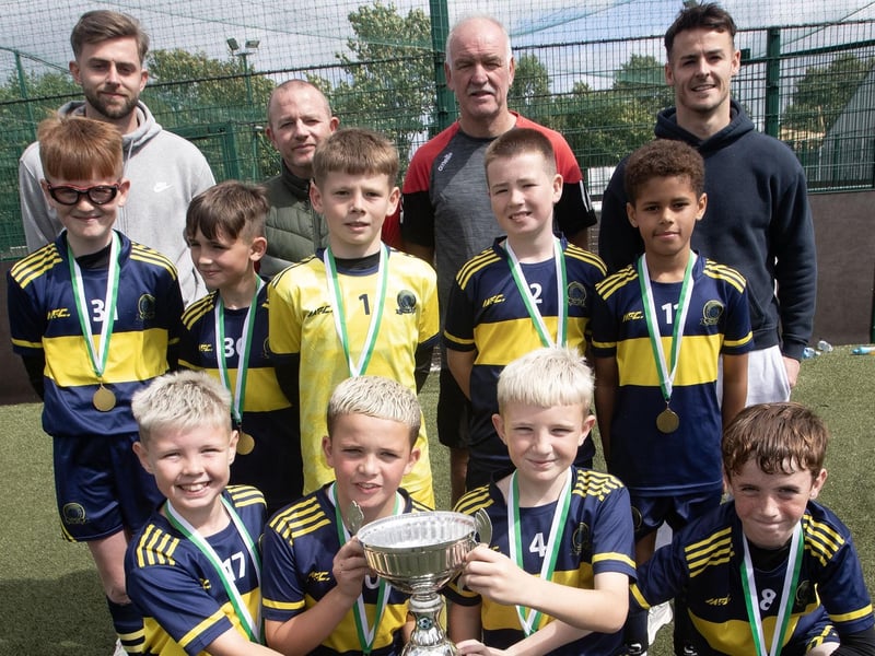 WINNERS!. . . .Don Boscos - winners of the Padraig Barton Cup at Bay Road on Tuesday afternoon. The event was part of Féile 24. (Photos: Jim McCafferty Photography)
