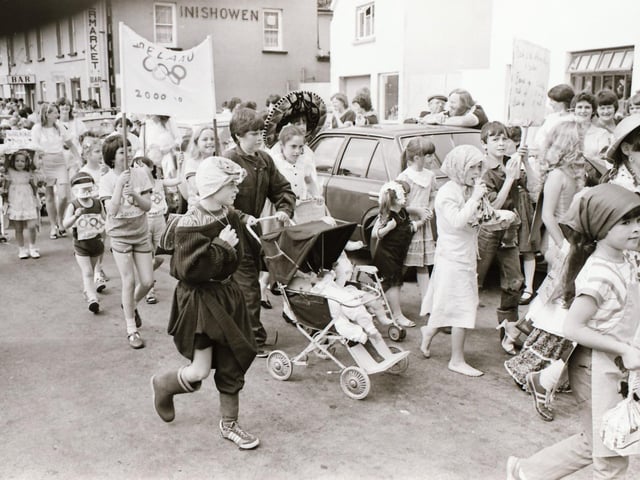 Scenes from festivals in Clonmany, Letterkenny and Derry back in August 1984.
