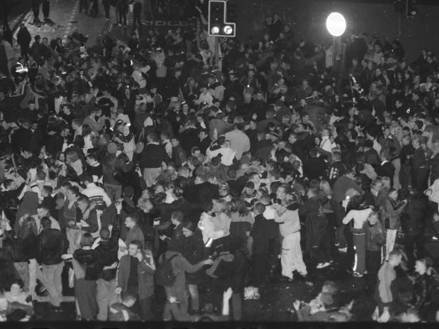 Millennium celebrations in Derry city centre.