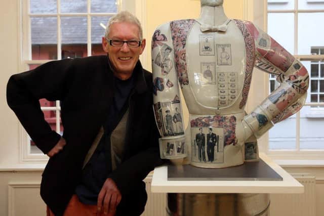 Tom with an exhibition piece.