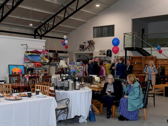 The interior of the newly opened Foyle Hospice Shop in Pennyburn Industrial Estate. Photo: George Sweeney