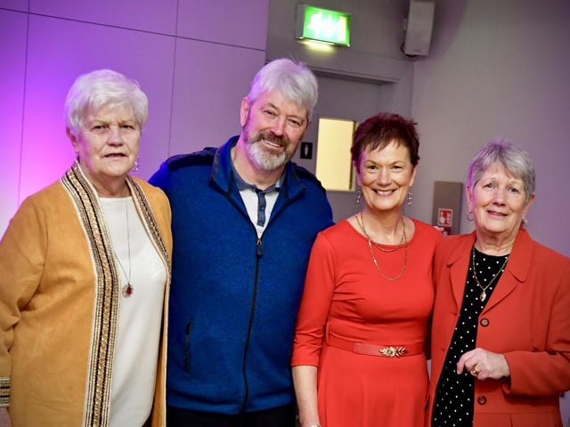 Patrick McCallion, Kathleen McCallion, Anne McCallion and Amy McClelland enjoying the event.
