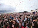 The crowd at Radio One's Big Weekend, at Ebrington Square in Derry during the City of Culture year in 2013.  (Niall Carson/PA Wire)