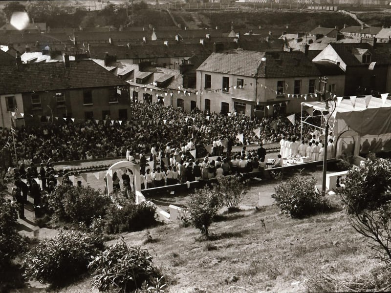 Columban celebrations at Long Tower Parish Grotto in the Brandywell.