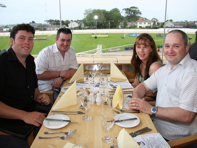 Derry and Donegal people enjoying a night at Lifford races in June 2005.