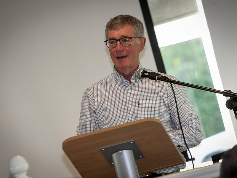 Stephen McLaughlin, Clinical Director, White Oaks Treatment Centre, addressing the attendance at Saturday's 25th Anniverary Celebrations. (Photos: Jim McCafferty Photography)
