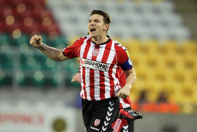 Kevin Deery during his playing days with Derry City.