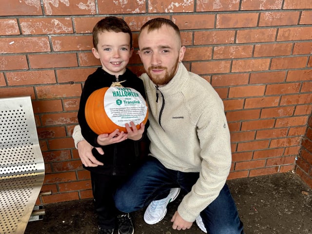 Translink Hallowe'en pumpkin surprise delights bus and rail passengers