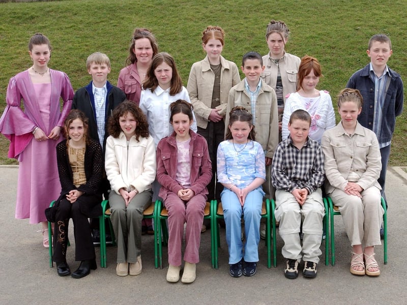 Pupils from St. Mura's National School, Tooban, who were confirmed this week in St. Aengus' Church, Burt, by Most Reverent Fr. Francis Lagan, Auxiliary Bishop of Derry.