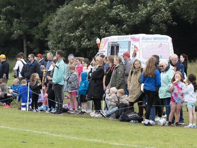 Some of the spectators at the Foyle Cup.