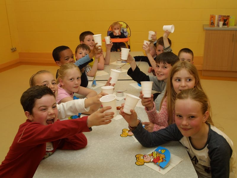 Party revellers enjoying the celebrations in the Fun Factory.