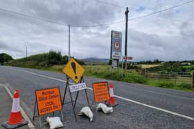 The road at Carrowmore, Glentogher remains closed on Thursday morning.