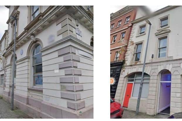 Existing light columns on Bank Place are be removed and replaced with wall mounted fittings.