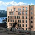An artist's impression of the proposed 131 unit apartment development at the old Tillie & Henderson site.