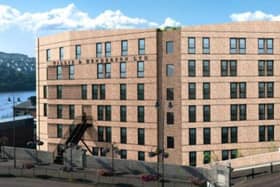 An artist's impression of the proposed 131 unit apartment development at the old Tillie & Henderson site.