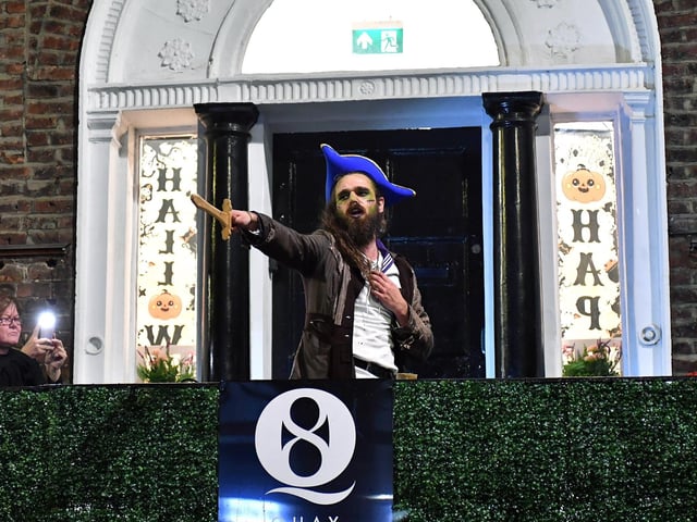 Revellers, performers and early contenders for the best Halloween costume converged on Derry’s city centre on Monday evening for the opening of the 2024 Halloween festivities. Photo: George Sweeney