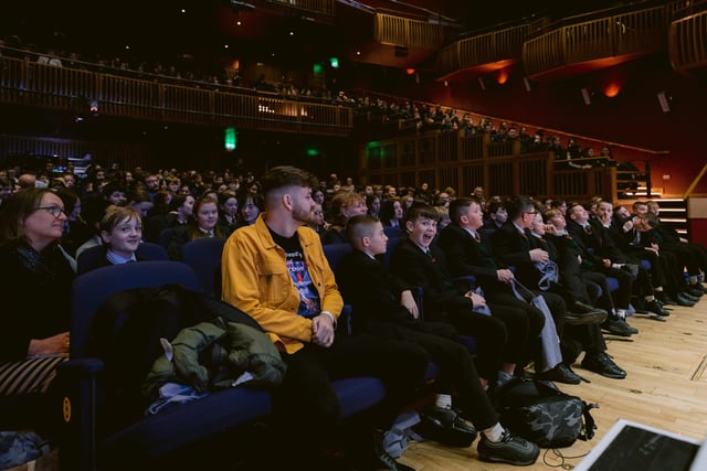 The crowd in attendance at the Water Warriors event, Millennium Forum