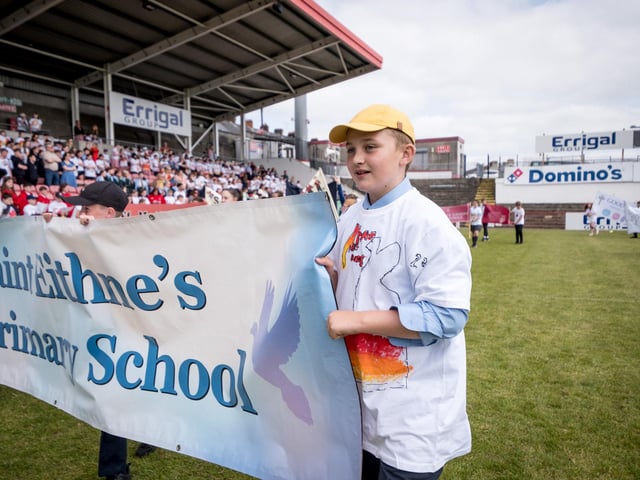 The annual Fan the Flame mass was celebrated recently in Celtic Park for pupils who recently made their confirmation.