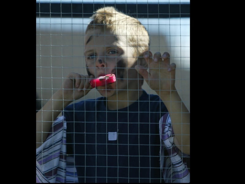Neilly Powell enjoying an ice pop during the Golden Link carnival parade. (2608JB43)
