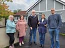 Residents in North Meadows, Foyle Springs, Derry, who had raw sewage flood into their gardens as a result of a burst sewage pipe in Marianus Park.