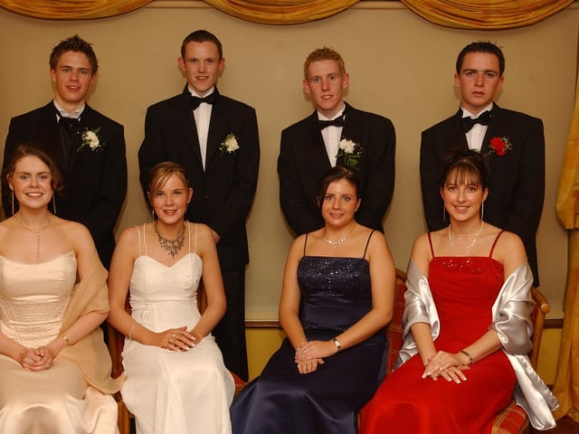 Seated from left, Majella Lynch, Shauna Breslin, Breege Toland, Cathy McColgan. Standing, from left, dwayne Keany, Anthony Doherty, Mark Molley, and Liam Harkin. (2511PG08):.