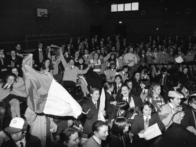 Sam Maguire Cup at Thornhill College.