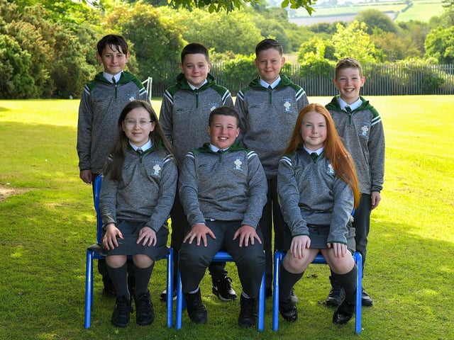 Mr Doyle’s  P7 leavers class at St Columba’s Primary School.  DER2321GS – 35