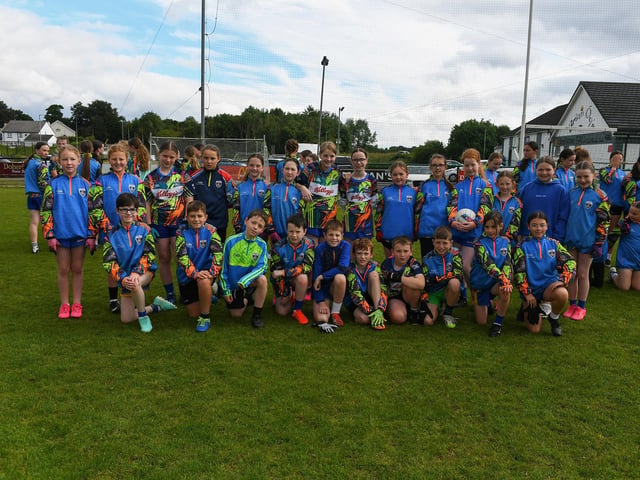 Children pictured at the Steelstown Brian Ogs Cul Camp. Photo: George Sweeney