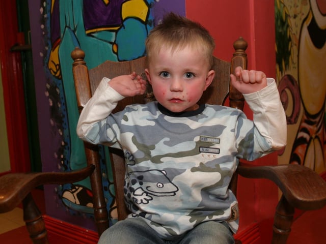 Party celebrations back in 2004: Matthew Anderson.