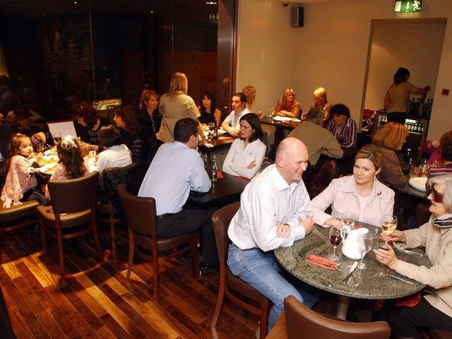 Customers dining out of an evening at Danano's restaurant in Derry 20 years ago back in October 2004.