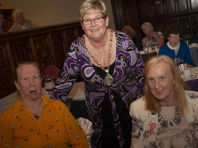 Deputy Mayor, Angela Dobbins pictured at Wednesday’s Tea Dance with Ann Lynch and Rosaleen Walters.
