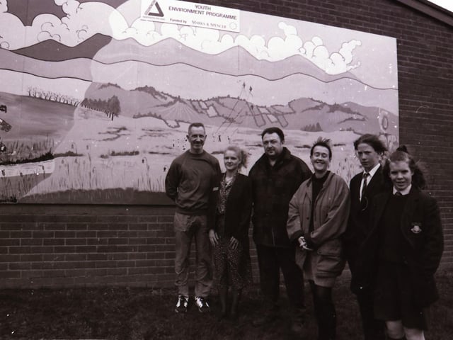 New murals for St Brecan's High School and Clondermot High School.