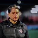 Derry City manager Ruaidhri Higgins has been left frustrated by red tape surrounding potential transfers from EU countries. Photograph: George Sweeney