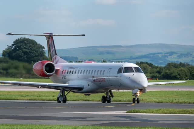 A Loganair jet.