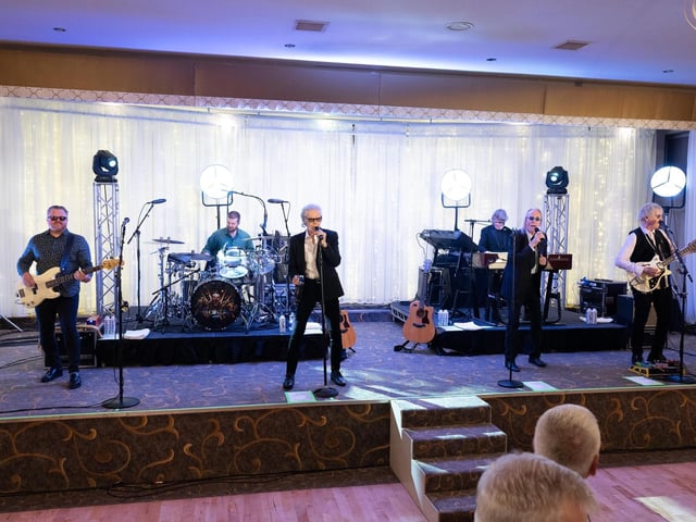 Three Dog Night with Tip O'Neill Recipent Danny HUtton performing at the 2025 Tip O’Neill Irish Diaspora Awards took place on Friday evening at the Inishowen Gateway Hotel in Buncrana, honouring four exceptional members of the Global Irish community whose achievements reflect the enduring spirit and values of the Irish diaspora. Photo Clive Wasson : .
