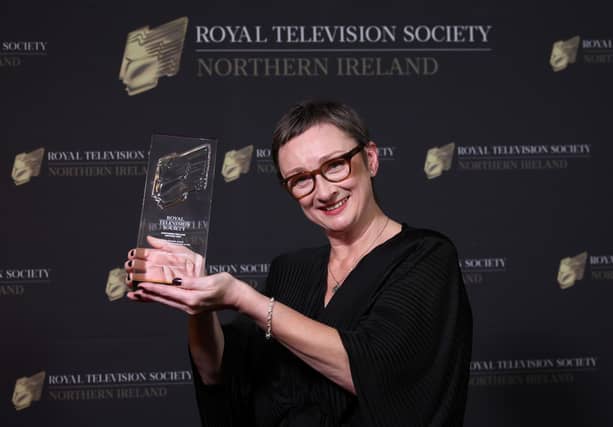 Louise Gallagher, winner of RTS NI Brian Waddell Award 2025.