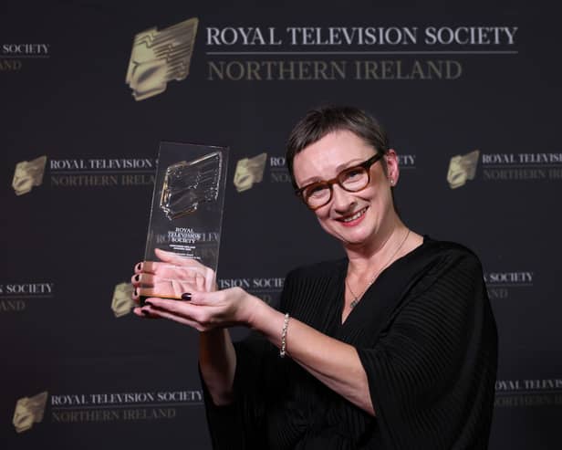 Louise Gallagher, winner of RTS NI Brian Waddell Award 2025.