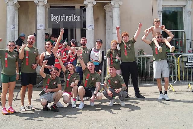 The group from Team HOPE who successfully completed the Hard as OAK challenge at the Oaks Demesne
