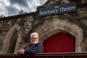 Trevor Gill outside of The Sanctuary Theatre