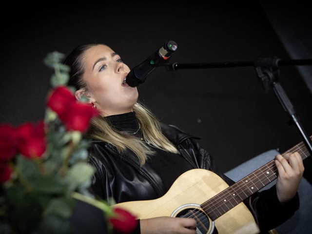 Ella McCafferty performing at Tuesday's International Women's Day Celebrations at the Gasyard. (Photos: Jim McCafferty Photography)