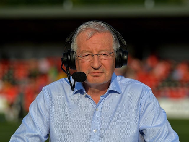 Tony O'Donoghue, RTE soccer correspondent, at the Brandywell on Friday evening. Photo: George Sweeney. DER2322GS – 147