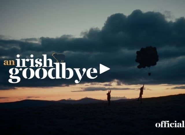 A promotion image from 'An Irish Goodbye' with Sawel mountain visible in the distance. The Oscar nominated short was partly shot in Derry.