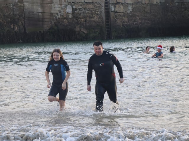 Malin Head Community Christmas Day Swim at Portmor Beach.
