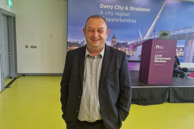 SDLP candidate Declan Norris is elected in Faughan.
