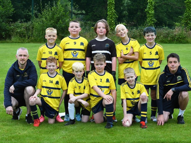 The Don Boscos FC Junior under-10's team pictured at Oakgrove on Tuesday morning. (Phone: Keith Moore)
