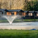 The sprouting fountain on the lake at Allerthorpe Golf & Country Park. Image: Prestige Country Parks
