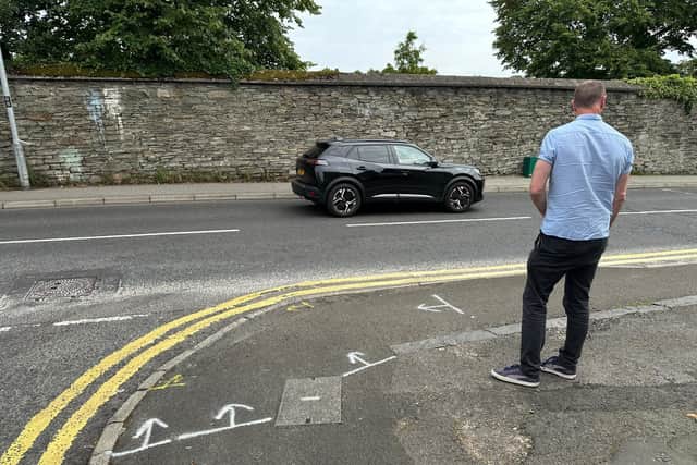 Mark H Durkan at the junction.